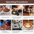51mm Bottomless Portafilter,Naked Bottomless Portafilter 2 Ears with Stainless Steel Double Shot Capacity Cup Filter Basket Compatible for Delonghi ECP3420/EC155/BCO430/EC260 - Image 6
