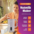 Venoly Nut Milk Maker Machine - Convenient Nut Milk Machine for Homemade Plant-Based and Dairy-Free Beverages | Nut and Soy Milk Maker with Stainless Steel Blades Produces Up To 5.5 Cups (White) - Image 4
