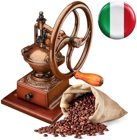 Classic Cuisine Manual Burr Coffee Grinder, Copper, 12.2” x 9.06” x 13.78” by ClassicCuisine