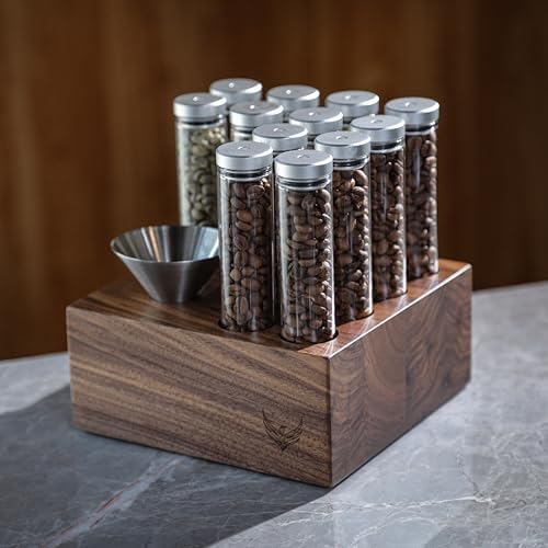 Coffee Bean Dosing Tubes and Bowl Set Bean Cellar with Black Espresso Dosing Cup & RDT Spray Bottle | Espresso Accessories Set - Image 3