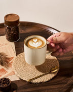 famiware Coffee Mug Set of 8, Star 12 oz Ceramic Mugs Cups Set with Handle - Image 2