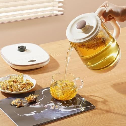 Electric 2.2L Glass Kettle, Hot Tea Maker with Temperature Control, Touch Screen Display, Keep Warm Tea Pot for Infusions, Soup, Coffee, 2.2L, 2.2L - Image 5