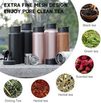 Sivaphe Infuser Water Bottle with Removable Strainer for loose leaf Tea 18/8 Stainless Steel 32 oz Insulated Tea Tumbler Gift for Women Rosegold - Image 3