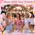 Honeydak 30 Pack Reusable Plastic Tumblers with Lids and Straws 12oz Colorful Cold Drink Cups Bulk Travel Mug Leak Proof Party Iced Coffee Cups for Summer Party Birthday Gift (No Glitter,Pink Lid) - Image 4