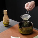 Japanese Matcha Set (7pcs) Matcha Whisk Set Matcha Bowl Matcha Whisk (chasen) Scoop (chashaku) Matcha Whisk Holder Tea Making Kit (7 Pcs,White) - Image 4