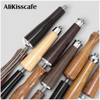51/54/58mm Coffee Bottomless Naked Portafilter M10 Wood Handle, Compatible With Delonghi, Compatible With Breville, Espresso Accessory Barista Tools(M10 Z) - Image 3