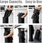 Trash Bags Large for Espresso Coffee Grounds Standing Knock Box 17L Commercial Garbage Bags for Floor Knock Box Coffee Shop Essentials 13.7''X35.8'',2 Roll/50 pcs - Image 4