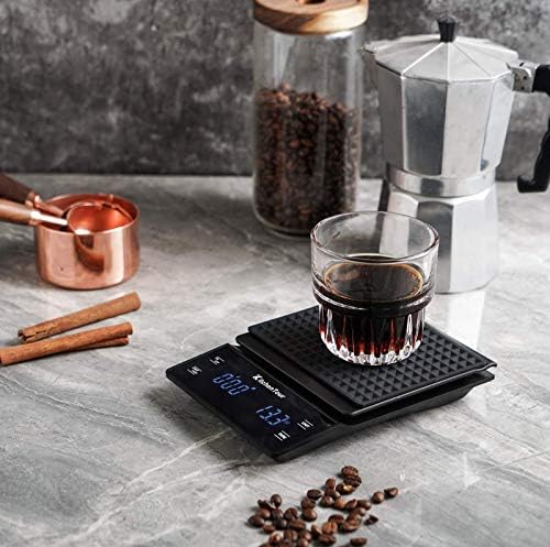 KitchenTour Ceramic dosing Cup & Anti-Static Sprayer & Grind Size Tool with Coffee Scale 3kg/0.1g - Image 7