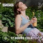 SIGG - Insulated Mug - Travel Mug Helia - With Durable Glass Straw & Cleaning Brush - Leakproof - BPA Free - 18/8 Stainless Steel - 15oz/20oz - Image 2