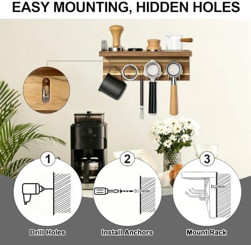 Espresso Accessories Wall Mounted Organizer Station - Image 6