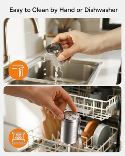 2 Pack Tea Infuser & Tea Scoop Set, 2-in-1 Loose Leaf Tea Brewing Kit, Extra Fine Mesh Stainless Steel Tea Strainer with Rotating Scoop Design, Easy Fill Reusable Tea Steeper for Tea, Spices & Herbs - Image 7