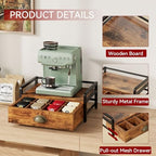 IBUYKE Tea Bag Organizer,Tea Box with Drawer,Brown TCJ004H - Image 7