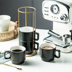 Miamolo Halloween Stackable Coffee Mugs with Stand Set of 4, Space-saving - Image 6
