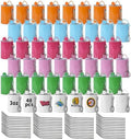 CHLJAR 3 OZ Mini Tumbler Shot Glass With Colored Silicone Stopper and Stainless Steel Straw, Straight Cups, Double Wall Vacuum Insulated Cups, Coffee Mugs, 6 Colored by Unknown