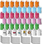 CHLJAR 3 OZ Mini Tumbler Shot Glass With Colored Silicone Stopper and Stainless Steel Straw, Straight Cups, Double Wall Vacuum Insulated Cups, Coffee Mugs, 6 Colored by Unknown