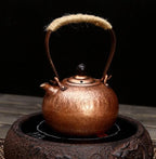 Tea Pots For Loose Tea 750ml Chinese Traditional Copper Kettle, Coffee Pot, Loose Tea Teapot, Retro Tea Teapot, Chinese Tea Ceremony Supplies Tea Infuser Pot(Bronze color) - Image 7