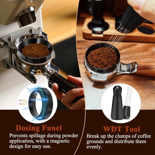 7PCS Espresso Accessories Kit for Breville 54mm Portafilter, Black - Image 6
