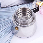 Moka Pot Stainless Coffee Pot Stovetop Espresso Maker Percolator Italian Coffee - Image 3