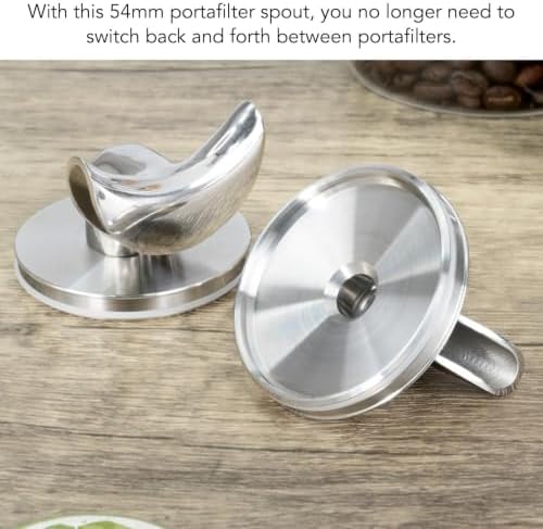 Portafilter Spout 54mm Stainless Steel, Even Extraction - Image 4