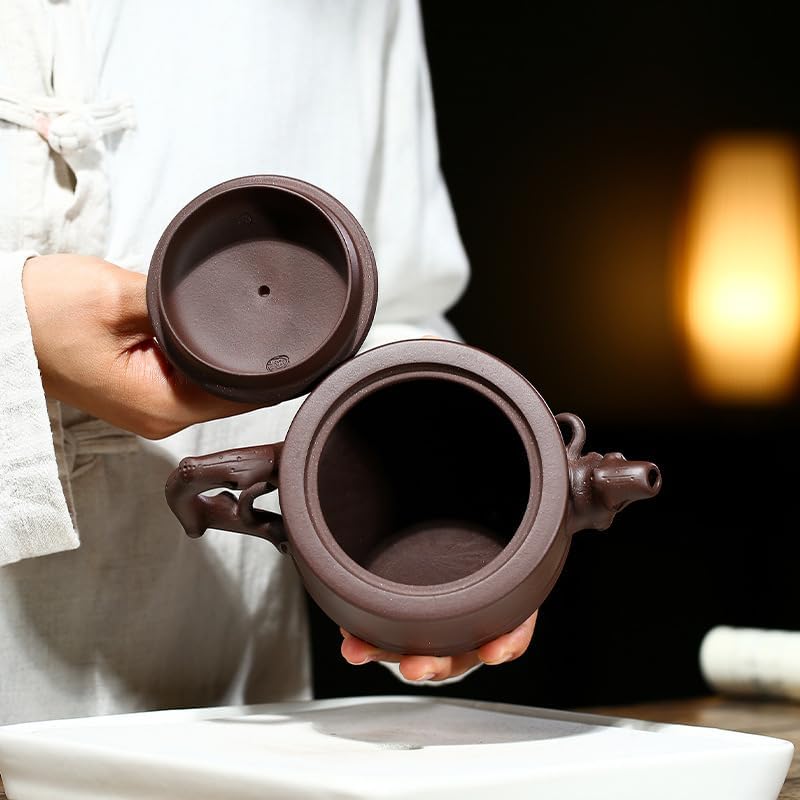 Tea Pots For Loose Tea Zisha Teapot Office Light Luxury Decoration Retro Classic Kung Fu Teapot Suitable For Most Tea Sets Tea Infuser Pot - Image 6