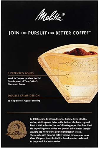Melitta #4 Gourmet Cone Coffee Filters, Unbleached Natural Brown, 80 Count (Pack of 6) 480 Total Filters Count - Image 3
