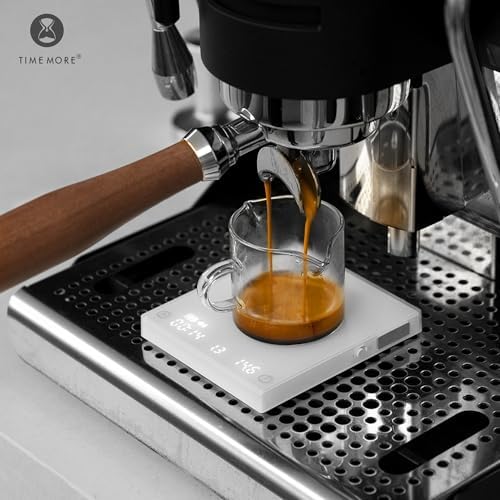 Timemore Basic Mini Coffee Scale, Slim & Lightweight Design, Three Modes | Digital Espresso Scale with Timer for Precision Brewing, White - Image 2
