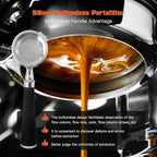 Professional Bottomless Portafilter for Gaggia 58mm Machines - Stainless Steel & Anodized Aluminum Construction w/Included Basket - Image 4