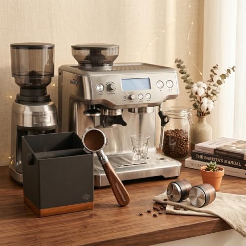 Espresso Portafilter | 54mm Bottomless Portafilter with 3 Ear and Walnut Handle | Fits 54mm Breville Bambino/Barista/Infuser BES450, BES500, BES880, BES810BSS, BES860XL, BES870XL, BES878 - Image 2