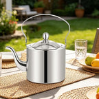 Stainless Steel Tea Kettle with Fine Filter Long Spout Boiler - Image 3