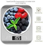 10kg Digital Kitchen Scale, Stainless Steel Electronic with Tare Function, LCD Display for Coffee Brewing, Baking, and Cooking(Pink) - Image 5