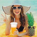 30 Pack Tumblers with Lid and Straw Reusable Plastic Clear Cups Bulk Water Bottles 24 Ounces Cups Travel Mug Cup for Iced Coffee Cold or Hot Drink Juices Birthdays Party Outdoor Use - Image 5