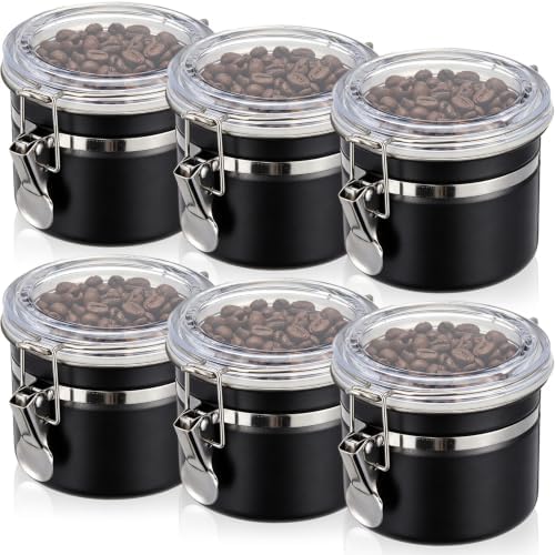 6 Pcs 17 Oz/ 500ml Stainless Steel Canisters for Kitchen by Acellegic