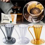 V-Shaped Coffee Dripper Filter Cup, Resin For 27 Degree Disposable Paper Espresso Drip Holder Accessories(Color3) - Image 2