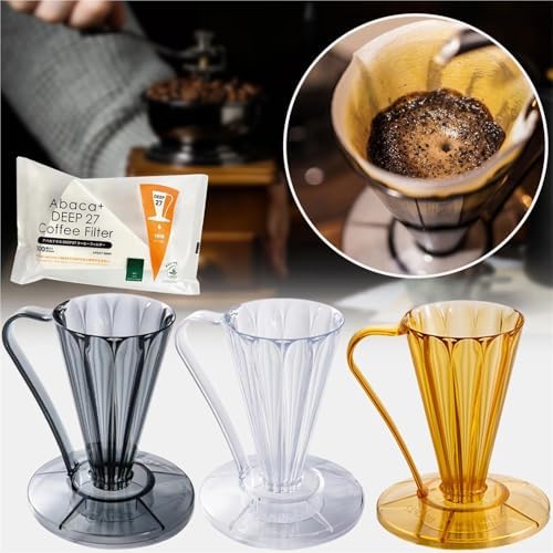V-Shaped Coffee Dripper Filter Cup, Resin For 27 Degree Disposable Paper Espresso Drip Holder Accessories(Color3) - Image 2