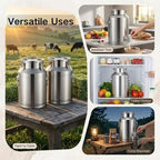 304 Stainless Steel Milk Can Milk Bucket,1.32-33 Gal Drink Dispenser Spigot - Image 6