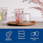 Villeroy & Boch – Artesano Hot & Cold Beverages Latte Macchiato Glass, Set of 2 Glasses, Double-Walled Glasses for Cold and Hot Beverages, 11.75 oz, Borosilicate Glass, Dishwasher-Safe, Microwave-Safe - Image 6