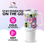 Silver Buffalo Sanrio Hello Kitty and Friends Stainless Steel Tumbler, 40oz - Image 2