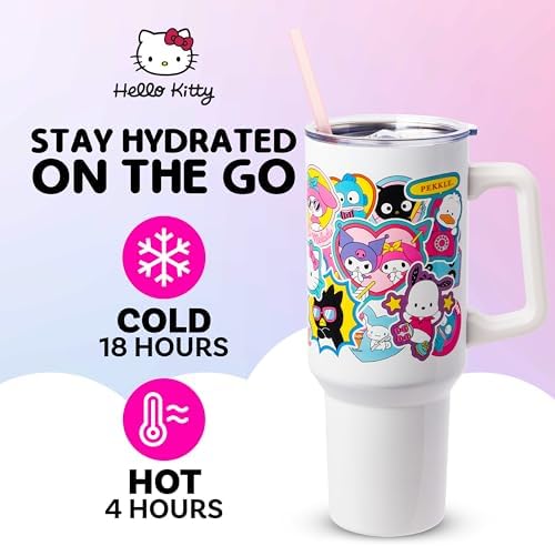 Silver Buffalo Sanrio Hello Kitty and Friends Stainless Steel Tumbler, 40oz - Image 2