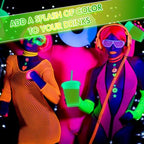 Honeydak 30 Pack 16 oz Glow in the Dark Halloween Cups, Fluorescent Green - Image 5