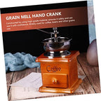 Hand Crank Coffee Bean Grinder with Ceramic Core Wooden 50-60g - Image 3