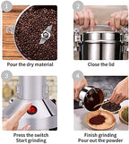 Grain Mill 150g High Speed Food Electric Stainless Steel Grinder Mill Seeds Flour Nut Pill Wheat Corn Herbs Spices & Seasonings Grinder Dry Grain Powder Machine - Image 5