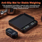 Asixxsix Coffee Scale with Timer, Separate Magnetic Display Espresso Scale, 3kg / 0.1g Accurate Scale Type C Rechargeable, Portable Digital Kitchen (With Wireless Display Screen) - Image 3