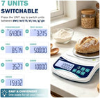 Digital Lab Scale 1000g x 0.01g oz/g/ct/DWT/tl/gn/ozt Precision Electronic Scientific Scale Analytical Balance for Laboratory Jewelry Kitchen, Includes 100g Weight and 2 x AAA Batteries - Image 3