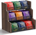 TJ.MOREE 3-Tier Tea bag Organizer, Sturdy & Compact, Black by TJMOREE