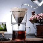 Coffee Filters Glass Coffee Dripper Engine Style Coffee Drip Filter Cup Permanent Pour Over Coffee Make - Image 5