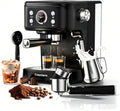 Empstorm 04E 20 Bar Espresso Machine with Milk Frother Steam 1100W Black by Empstorm