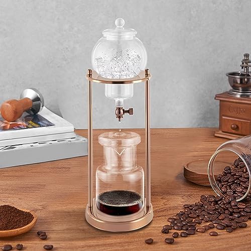 Cold Brew Drip Coffee Maker, 600ml/20.29oz Iced Coffee Brewer Machine Dripper Pot with Measuring Spoon and Stainless Steel Filter for Home Office Coffee Shop - Image 3
