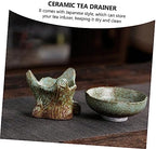 VALICLUD Ceramic Tea Strainer for Loose Leaves Practical Fine Mesh Filter for Gongfu Tea Reusable Stylish Spring Green Design - Image 7