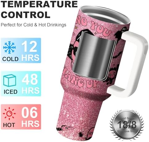 Halloween Scary Mask Tumbler with Lid and Straw 40oz - Image 2