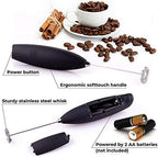 Electric Milk Frother, Hand-held Coffee Rother, Foam Maker for Lattes Whisk Drink Mixer Powerful Blender Baking Utensils Mini Foamer for Cappuccino, Frappe, Matcha, Hot Chocolate-2 pcs - Image 5